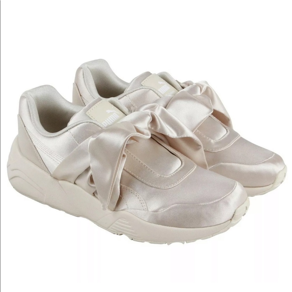 Puma X Fenty by Rihanna pink bow sneakers